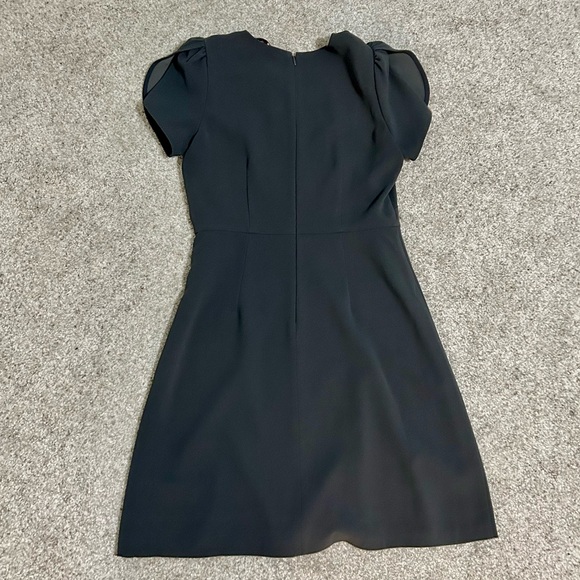 LOFT tulip dark grey A-line work dress, size 2 - Picture 8 of 12